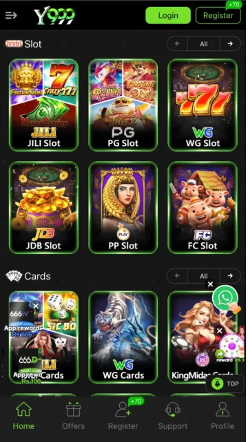 Y999 Game - Main Game Types
